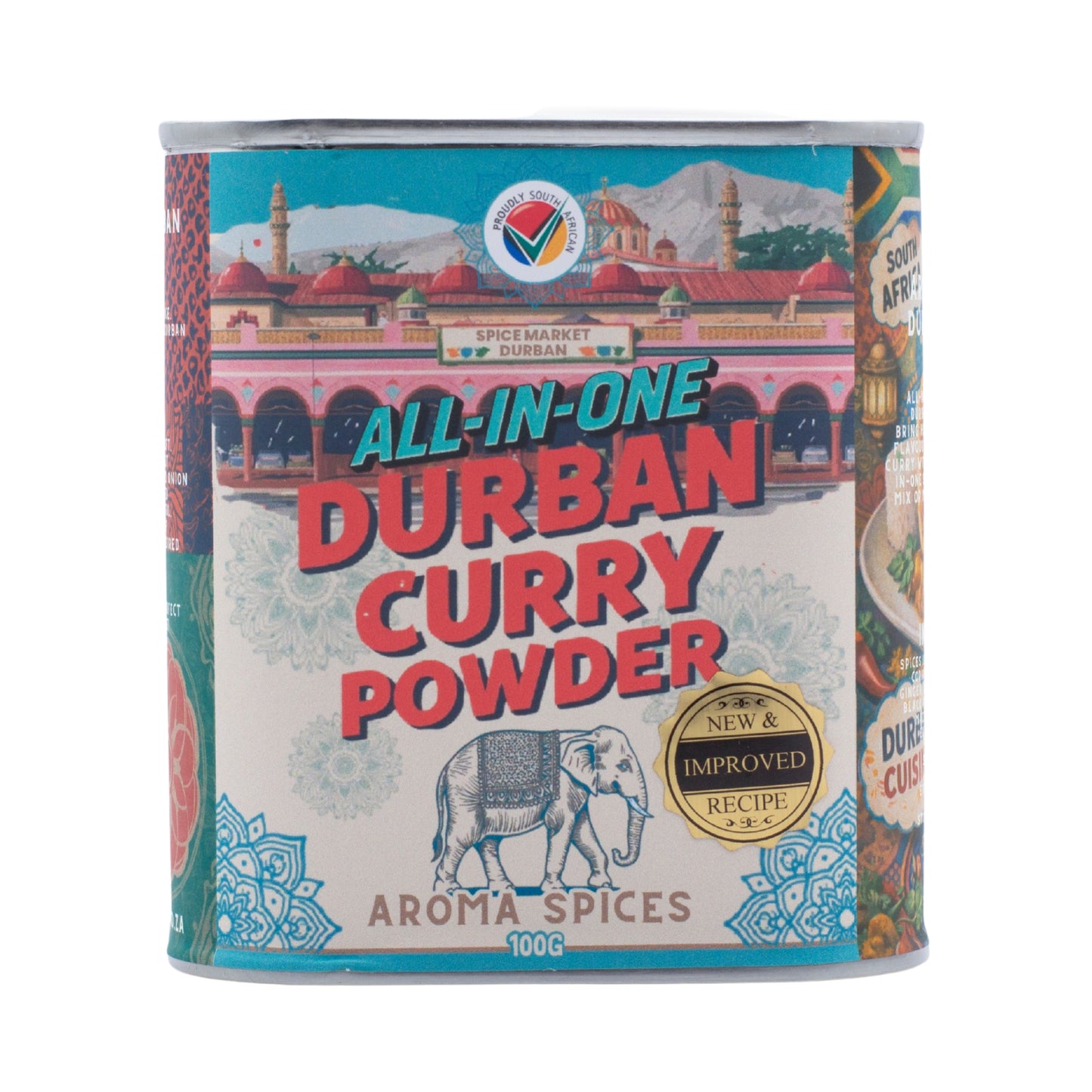 Aroma Spices Signature Durban Curry Powder – Premium Spice Tin