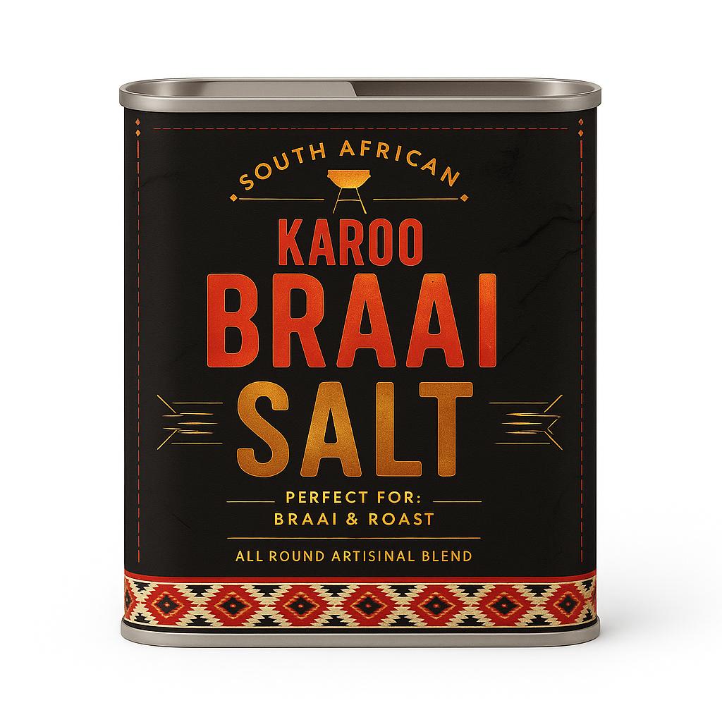 Aroma Spices Karoo Braai Salt – Gourmet All-in-One Rub Tin
