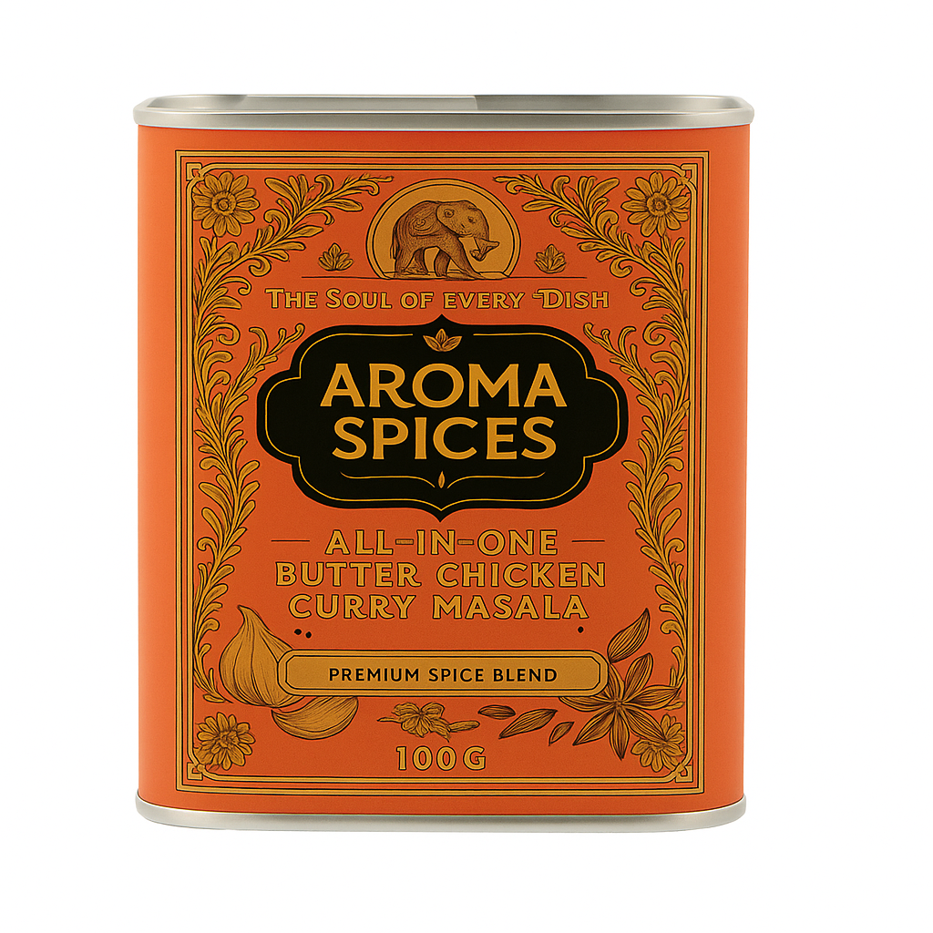 Aroma Spices Signature Butter Chicken Masala – Premium Spice Tin