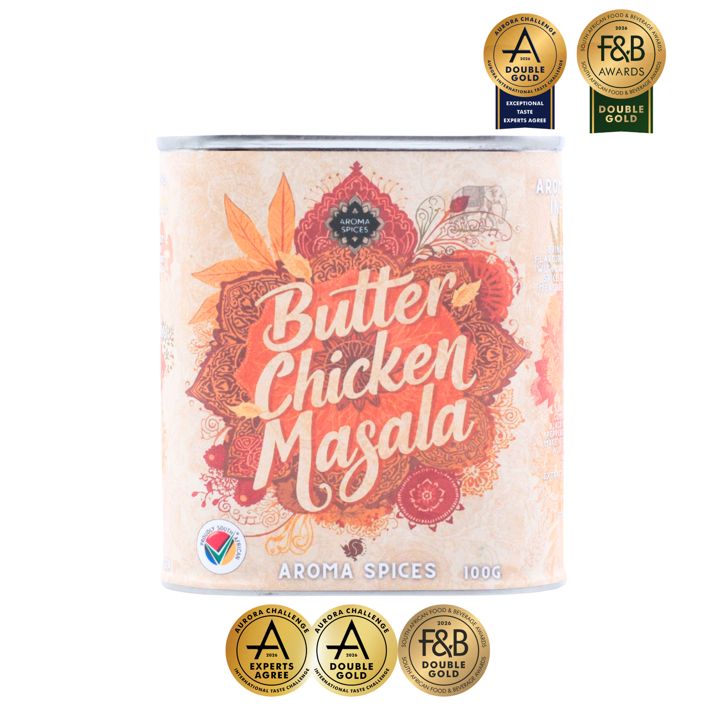 Aroma Spices Signature Butter Chicken Masala – Premium Spice Tin
