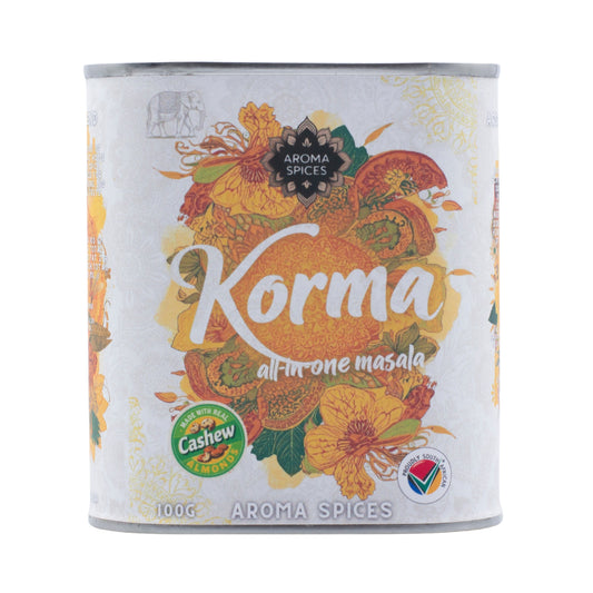Aroma Spices Signature Korma Masala All In One – Premium Spice Tin