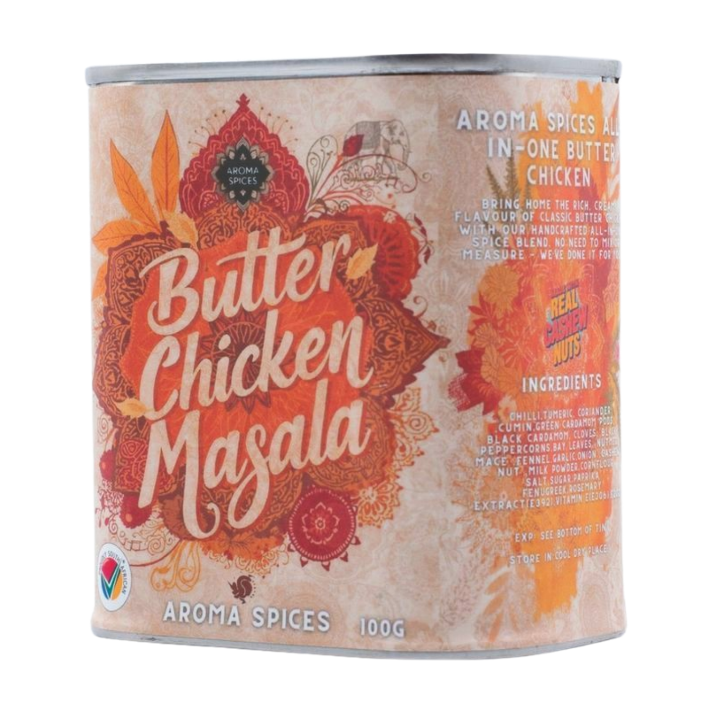 Aroma Spices Signature Butter Chicken Masala – Premium Spice Tin