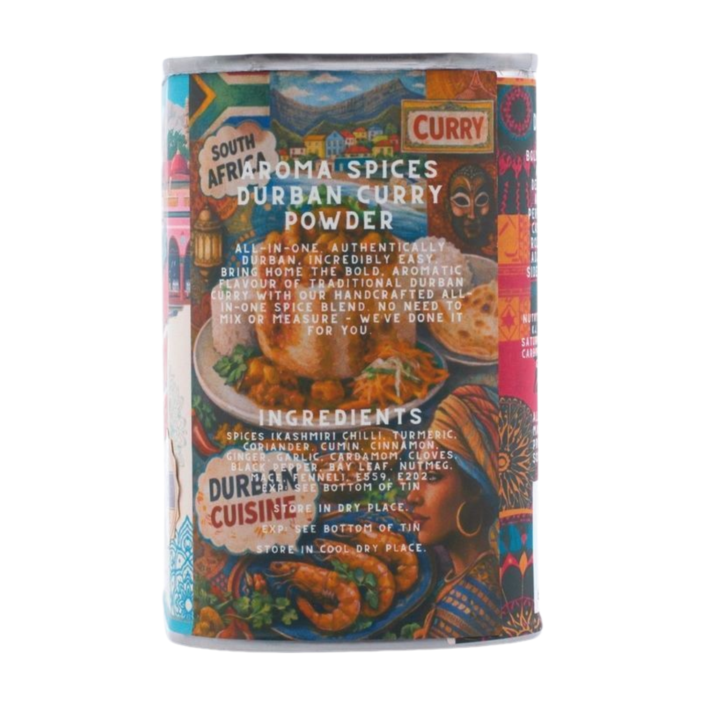 Aroma Spices Signature Durban Curry Powder – Premium Spice Tin