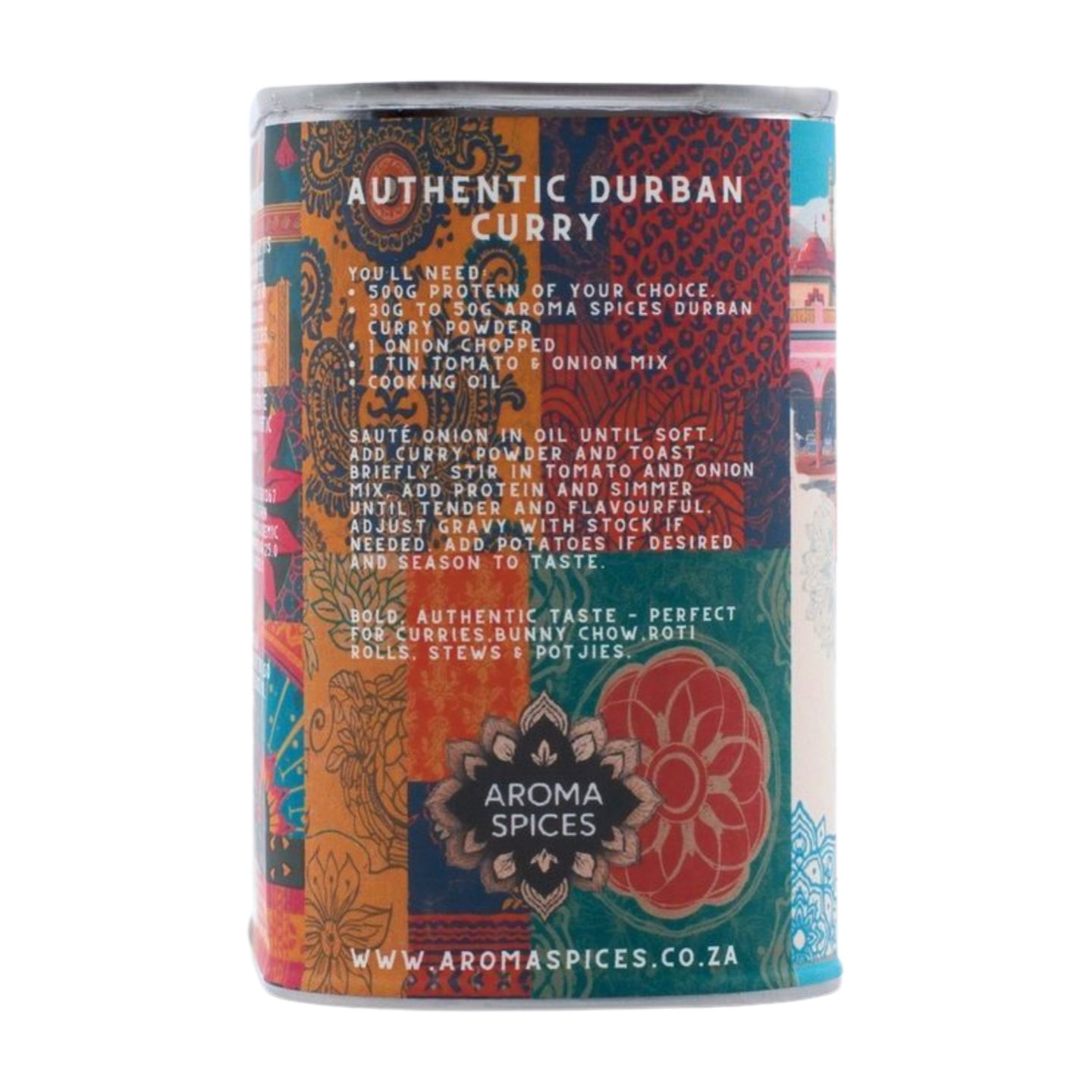 Aroma Spices Signature Durban Curry Powder – Premium Spice Tin
