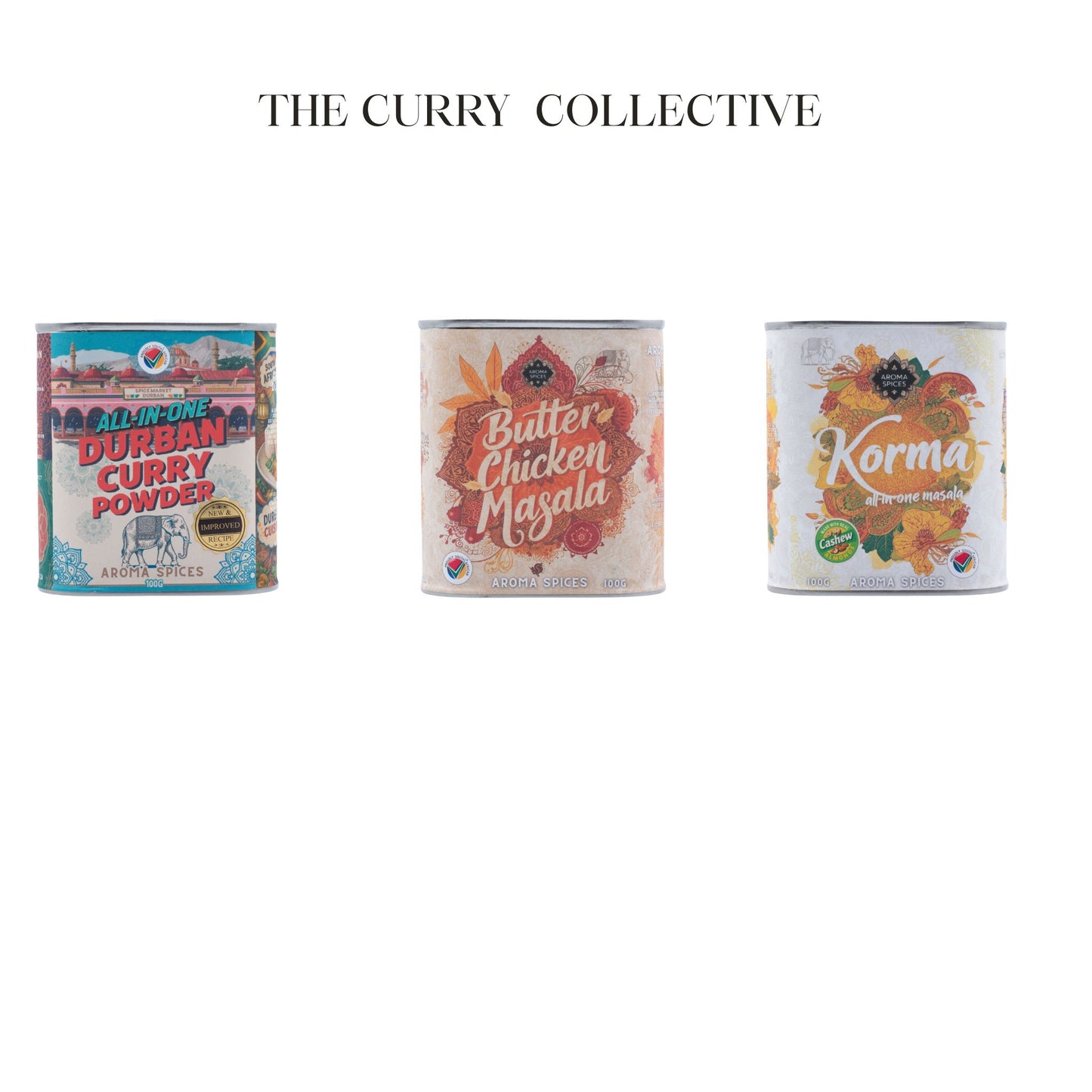 The Curry Collective – Durban Curry, Butter Chicken & Korma Spices
